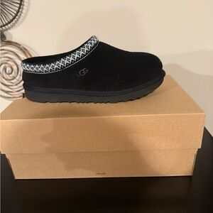 UGG Black Suede Slip-On Shoes